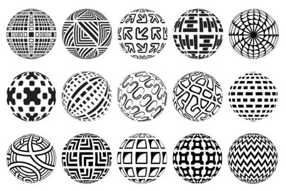 Abstract Spheres: A Versatile Graphic Design Asset for Patterns and Graphics