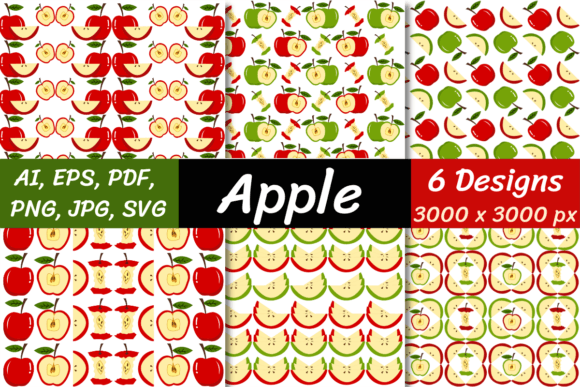 Apple Graphics and Patterns for Creative Branding