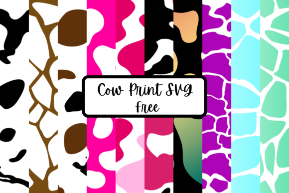 Cow Print SVG Free - Graphics for Creative Freebies