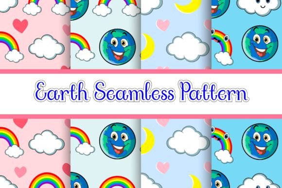 Earth Seamless Pattern: A Playful Graphic Asset for Local Branding