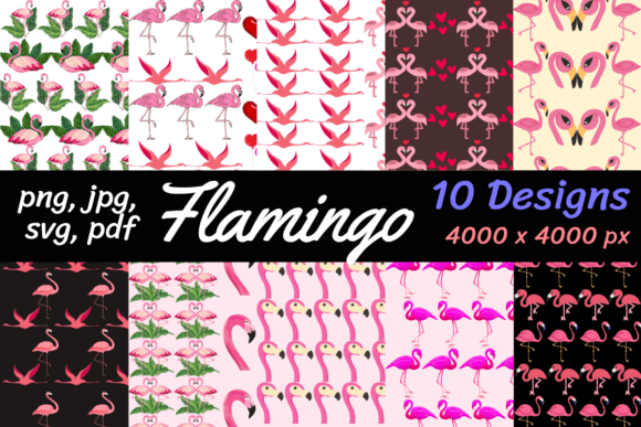 Flamingo Graphics for Handmade Creations