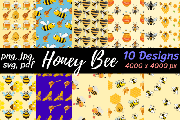 Honey Bee Graphics Bring Pattern Perfection to Branding