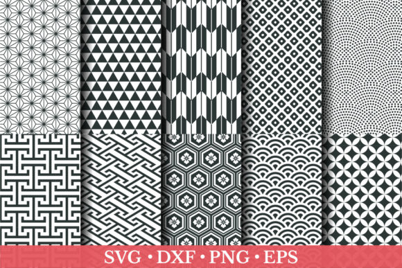Japanese Pattern SVG for Modern Design Projects