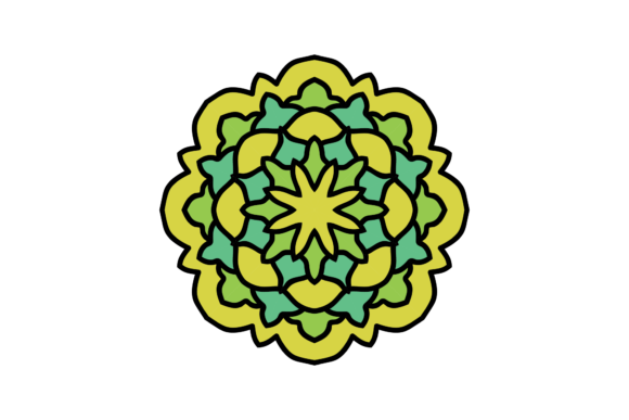 Mandala Patterns Cute Floral Graphic Design Asset