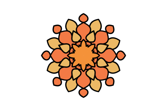 Mandala Patterns Floral Graphic Design Asset