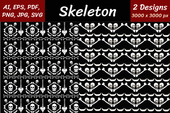 Skeleton Graphics for Modern Design Projects