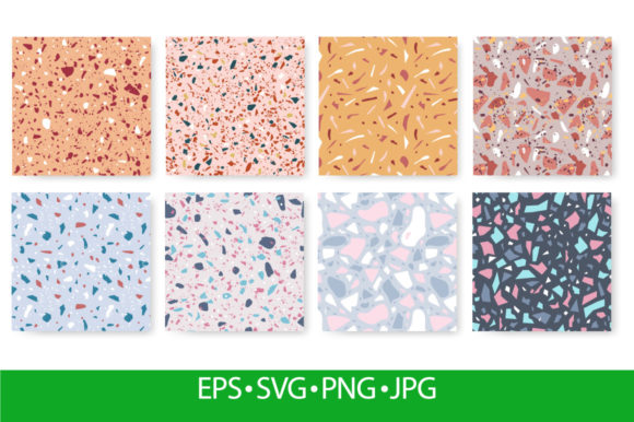 Terrazzo Seamless Patterns for Graphics and Design