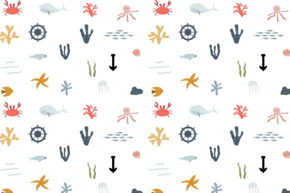 Under the Sea Seamless Pattern for Creative Design