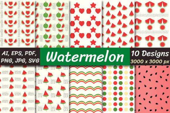 Watermelon Graphics: A Playful Pattern for Modern Design